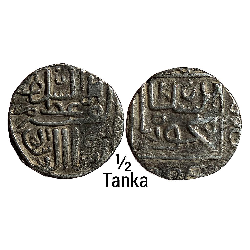 Gujarat Sultan Nasir al-Din Mahmud I Muhammadabad Mint Silver 1/2 Tanka