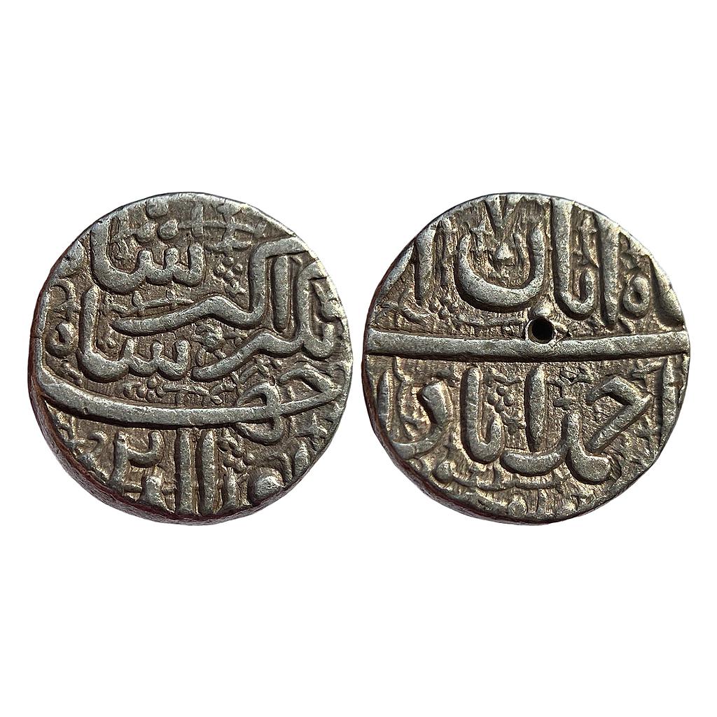 Mughal Jahangir Ahmadabad Mint Ilahi Month Aban Scorpio Silver Rupee
