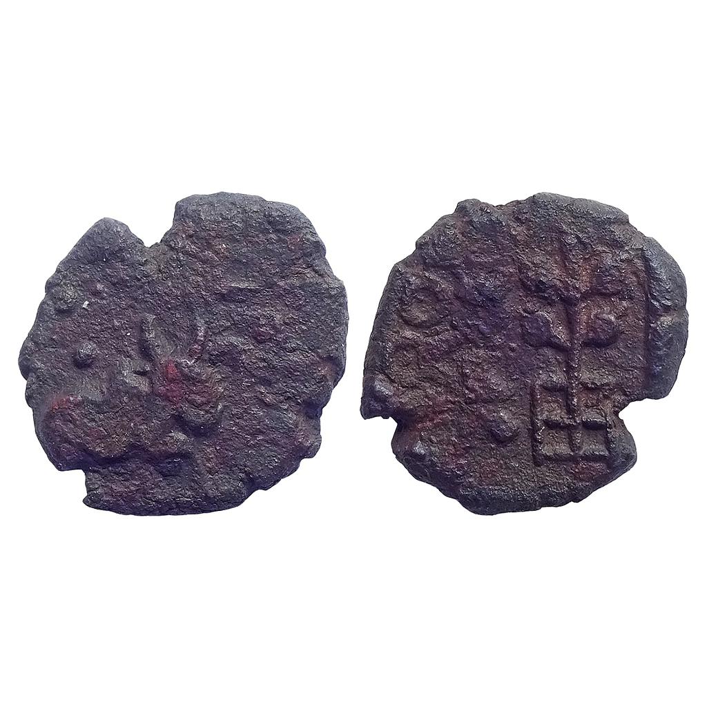 Ancient, Post-Mauryan, Mitras of Kaushmabi, "Jethmitra" Copper Unit