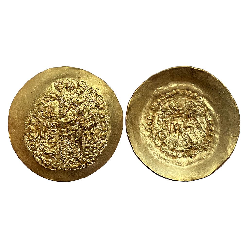 Ancient Kushano-Sassanian Kidarite Huns Varahan Gold Dinara