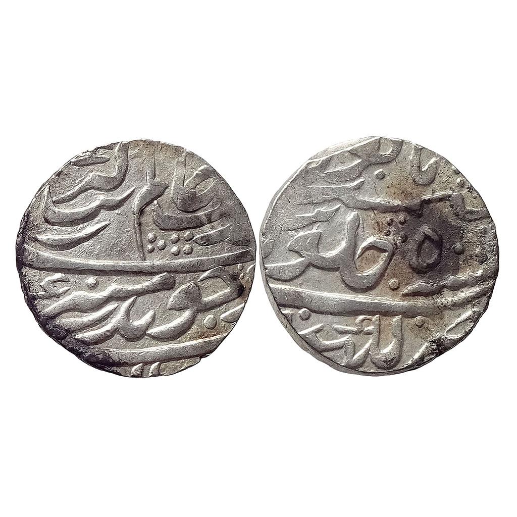 Mughal Aurangzeb Lakhnau Mint Silver Rupee