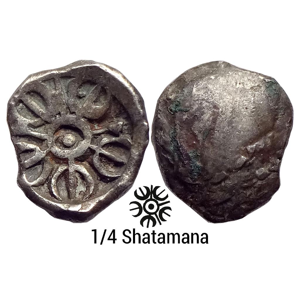 Ancient Archaic PMC Attributed to Gandhara Janapada Silver 2 Shana or 1/4 Shatamana