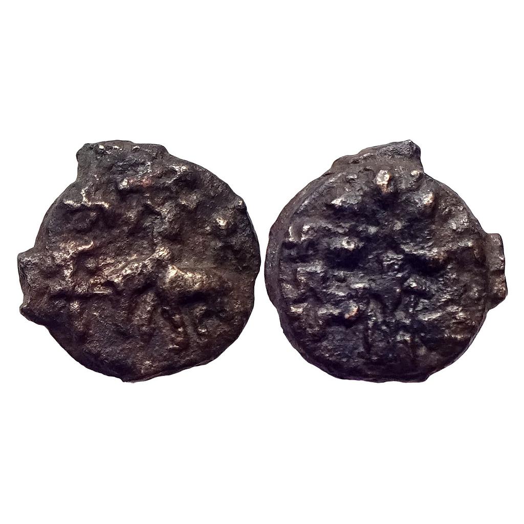 Ancient Kaushambi Vatsa Region Elephant Type Cast Copper Unit