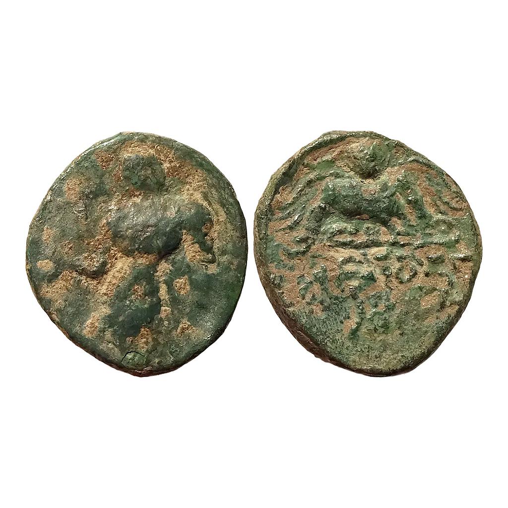 Ancient Gupta Dynasty Chandragupta II Chaatra Type Copper Heavy Unit