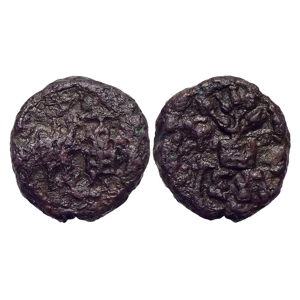Ancient Kaushambi Vatsa Region Rajamitra Copper Heavy Unit