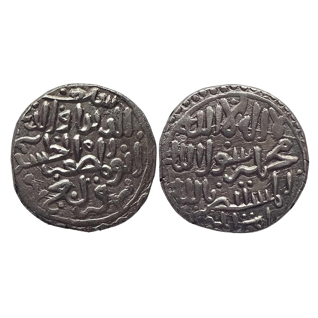 Qarlughid Saif Al-Din Hasan Qarlugh No Mint Silver Tanka