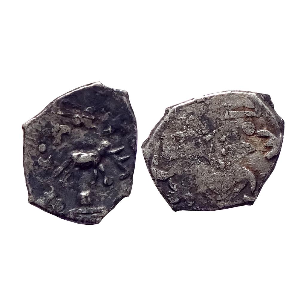 Ancient Saurashtra Janapada Silver 1/4 Karshapana