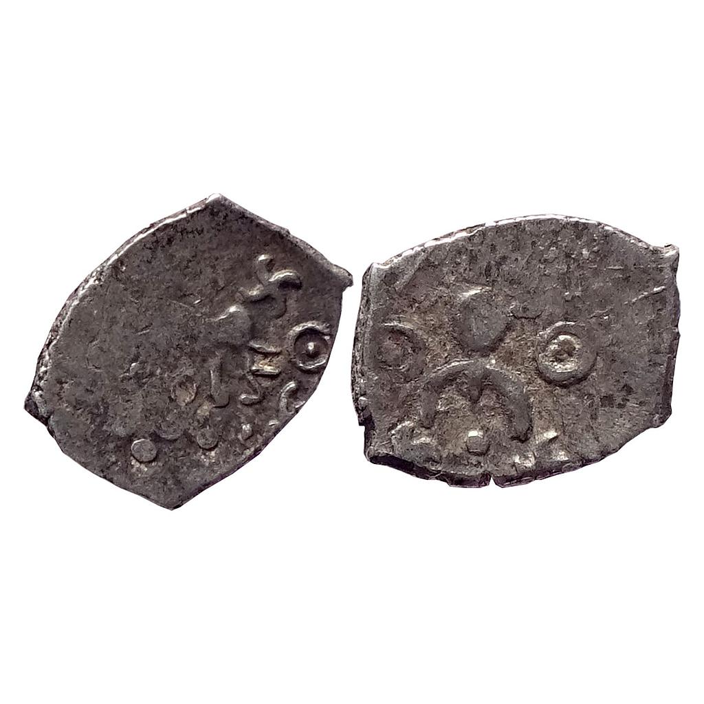 Ancient Saurashtra Janapada Silver 1/4 Karshapana