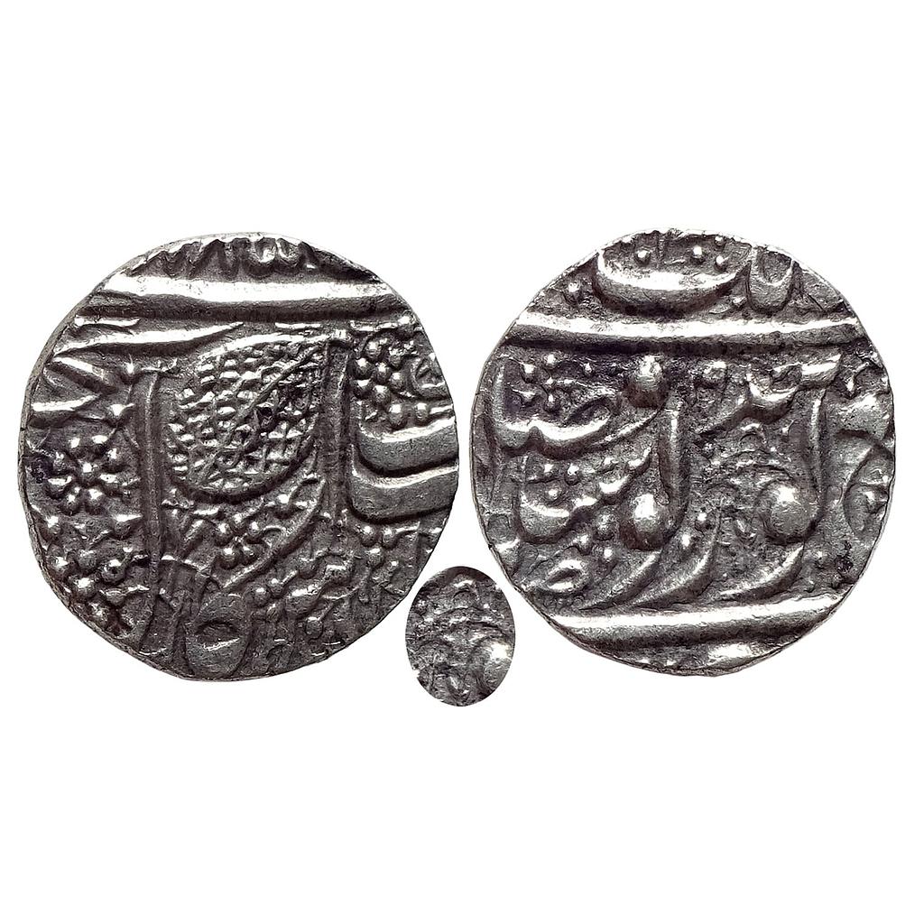 IK Sikh Empire Ranjit Singh VS 1885 Amritsar Mint Nanakshahi Couplet Silver Rupee
