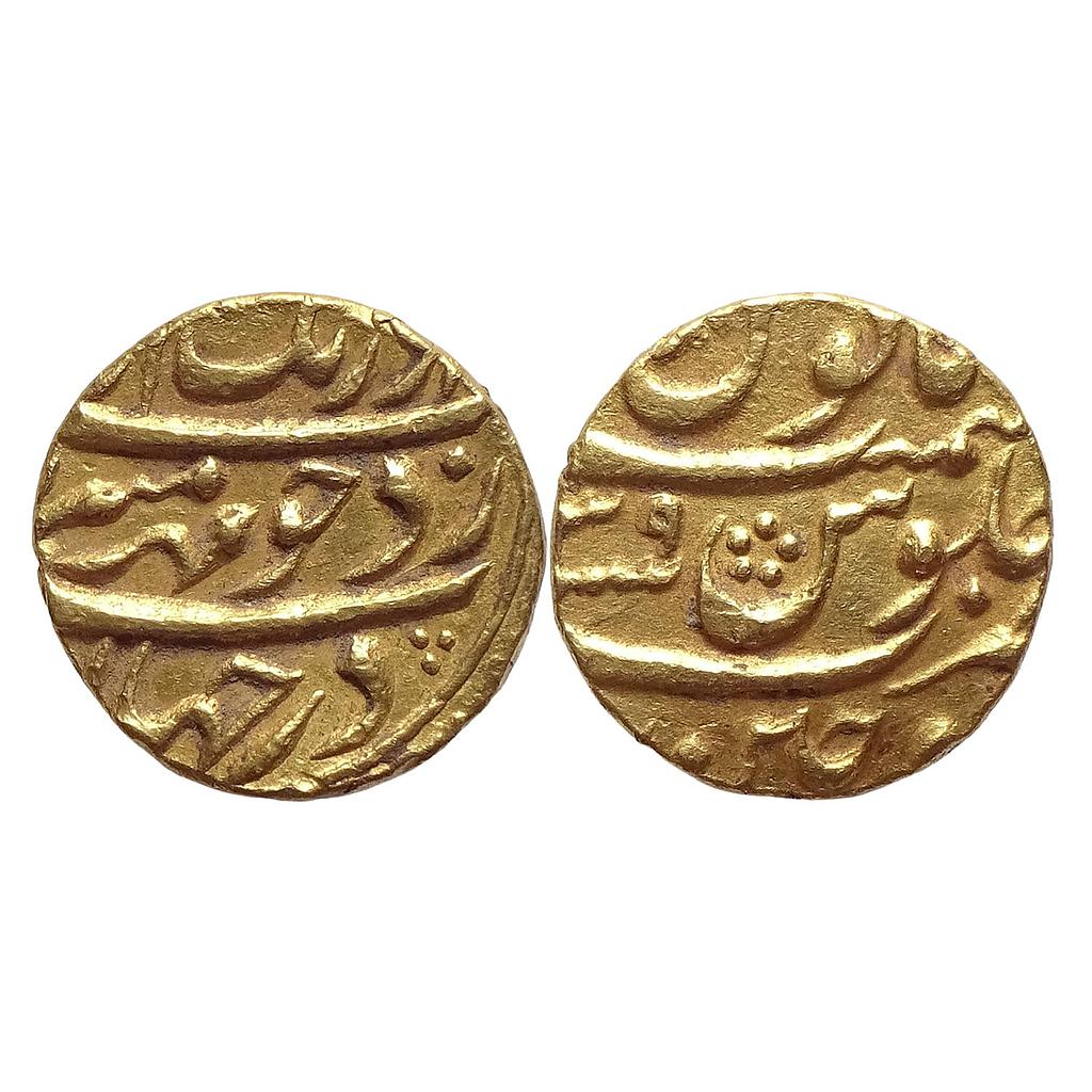 Mughal Aurangzeb Dar ul-Fath Ujjain Mint Gold Mohur