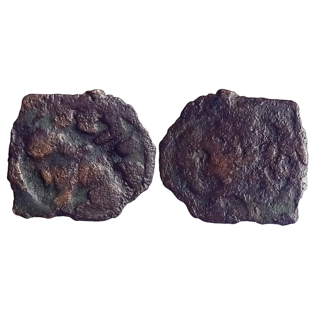 Ancient Ayodhya Vatsa Region Dhanadeva Cast Copper Unit