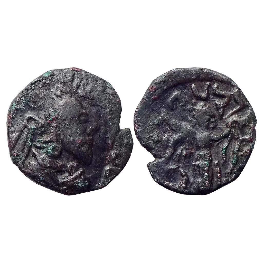 Ancient Arachosia region Indo-Parthians Gondophares I Reduced Bronze Tetradrachm