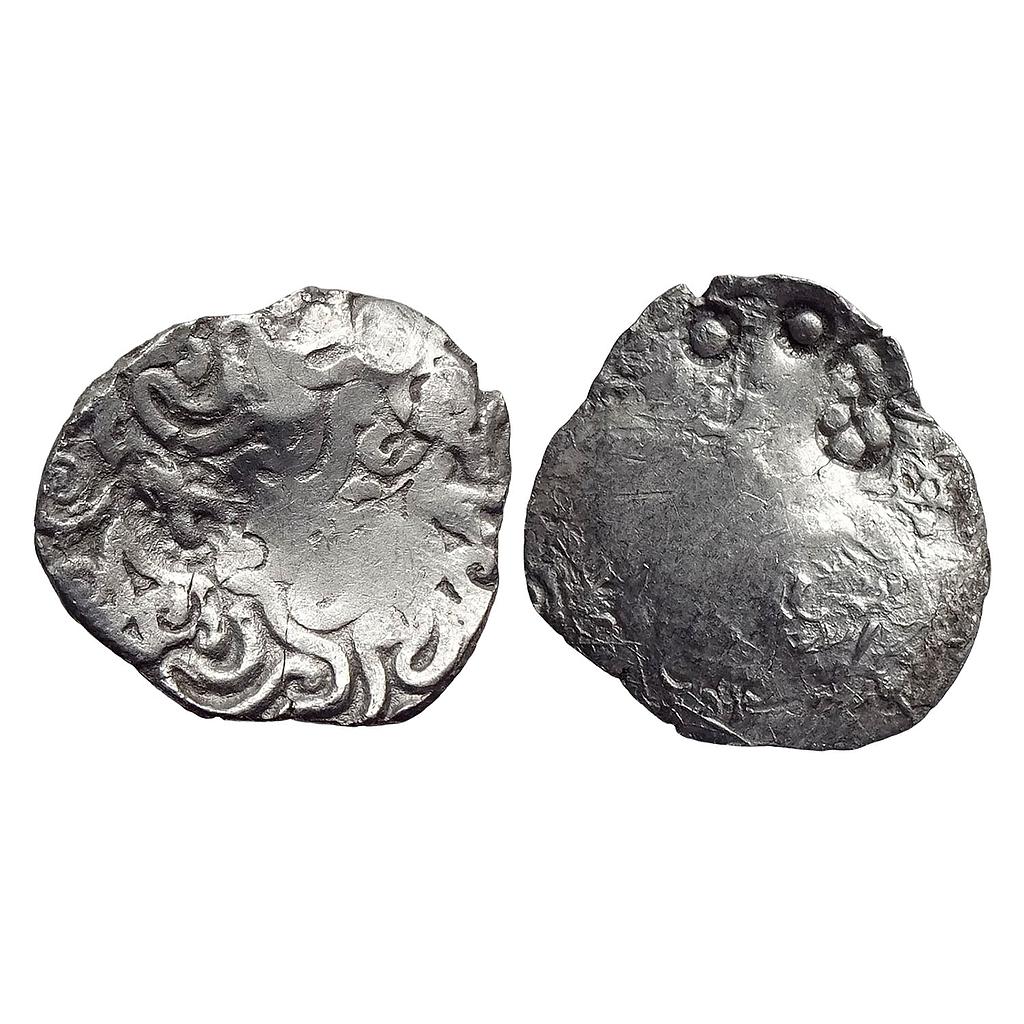 Ancient Punch Marked Coinage Whorl type coin of the Northern Upper Ganga Region Normally attributed to Early Panchala Silver Vimshatika
