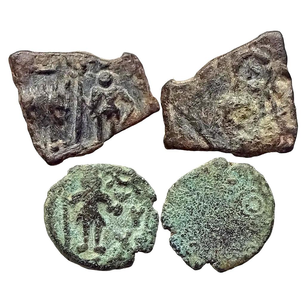 Ancient Ujjain Region Anonymous Mahakaal type Set of 2 Coins Copper Unit