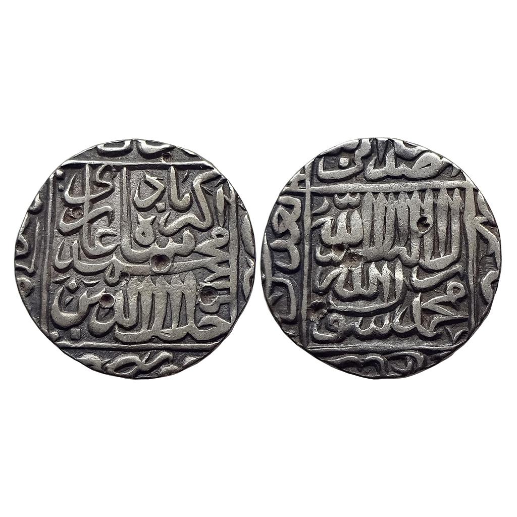 Mughal Akbar Lakhnau Mint Silver Rupee