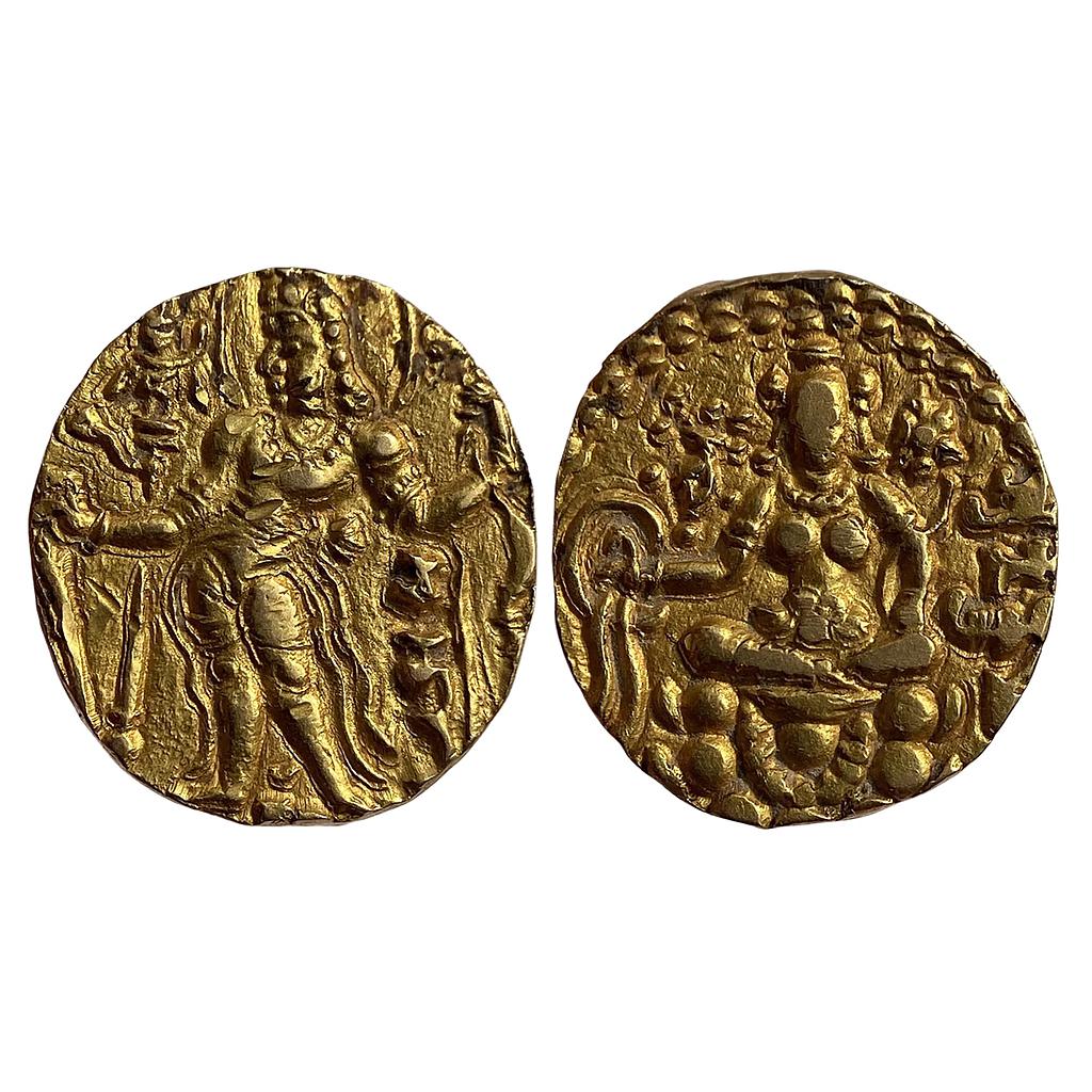 Ancient Guptas Chandragupta II Archer type Gold Dinar