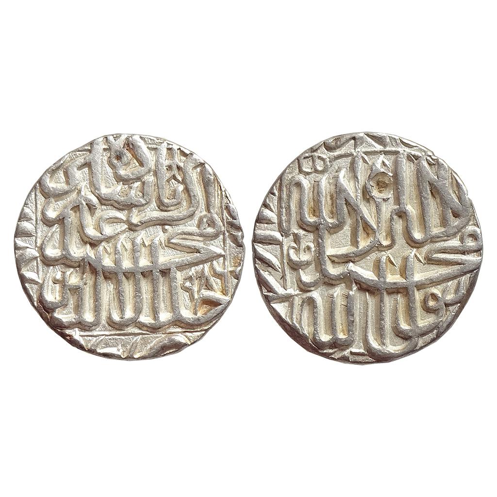 Mughal Akbar Bhakkar Mint Silver Rupee
