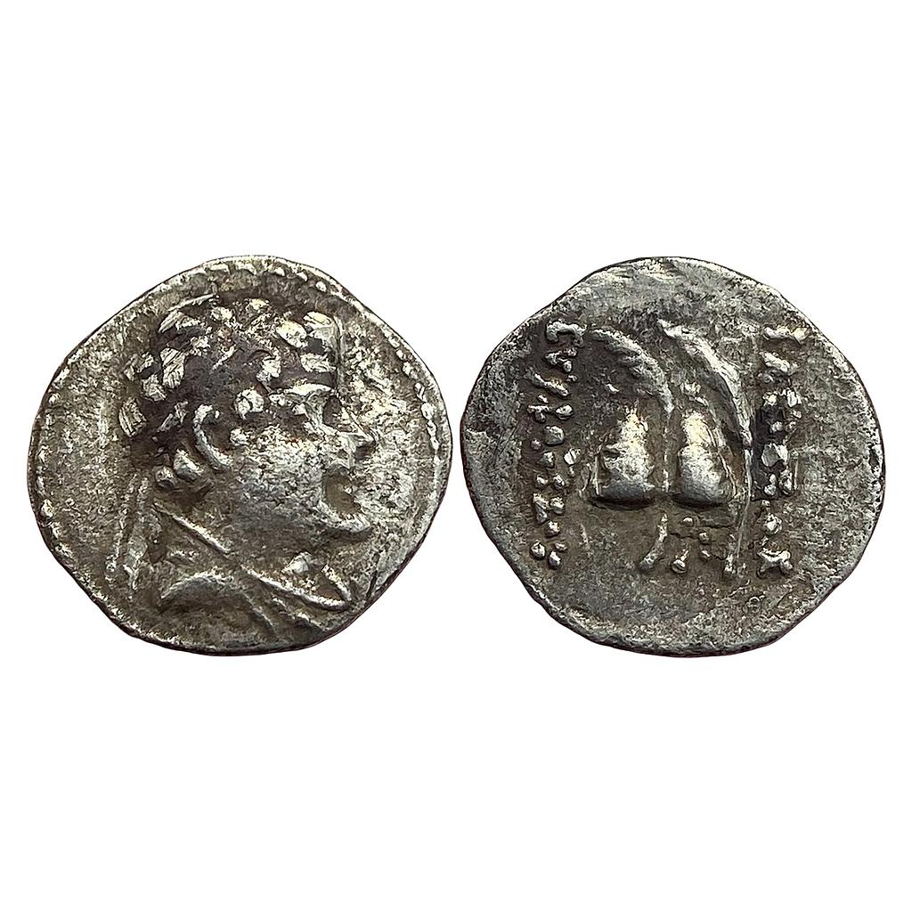 Ancient Greco-Bactrian Eucratides I Silver Obol