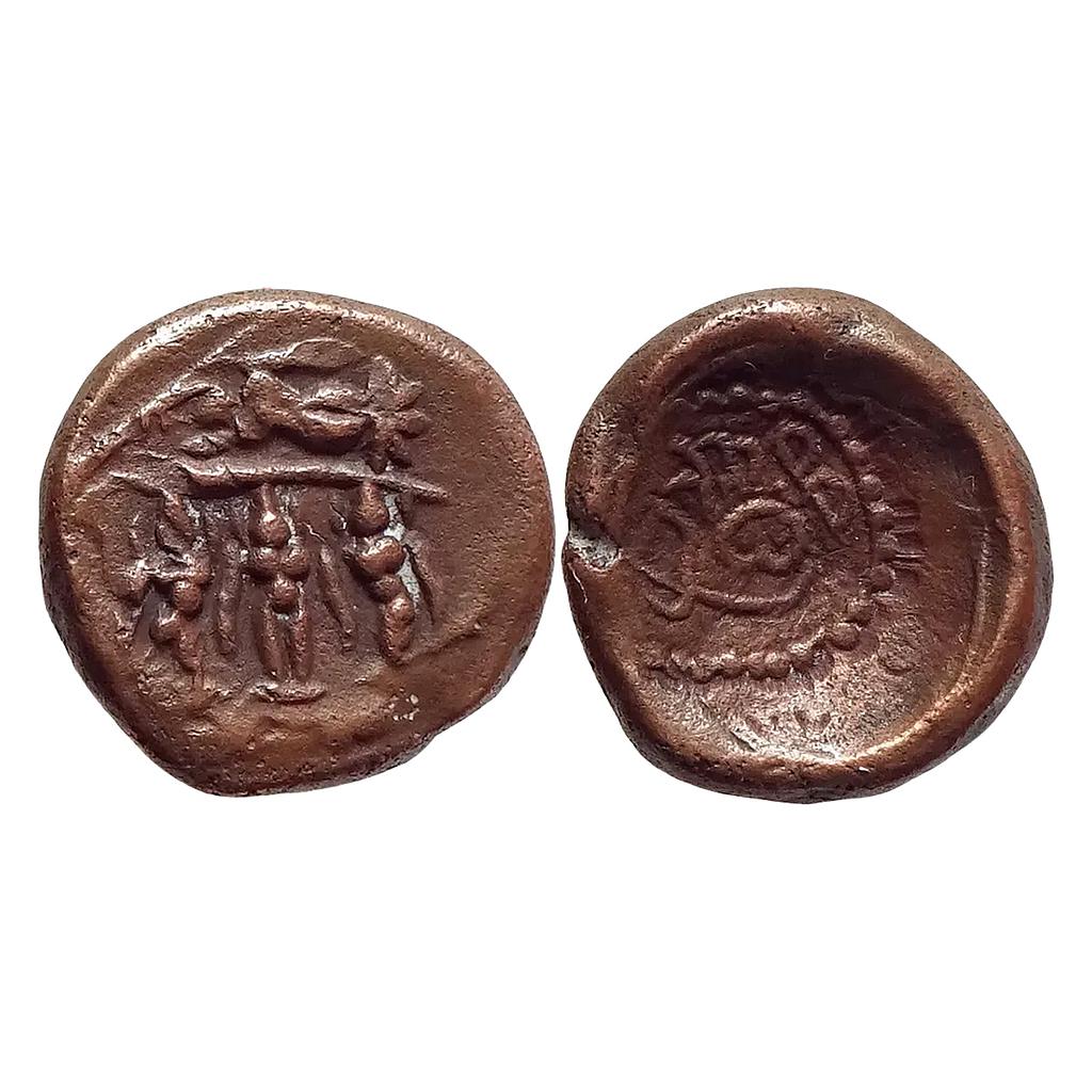 Hindu Medieval Madurai Nayakas Copper Kasu