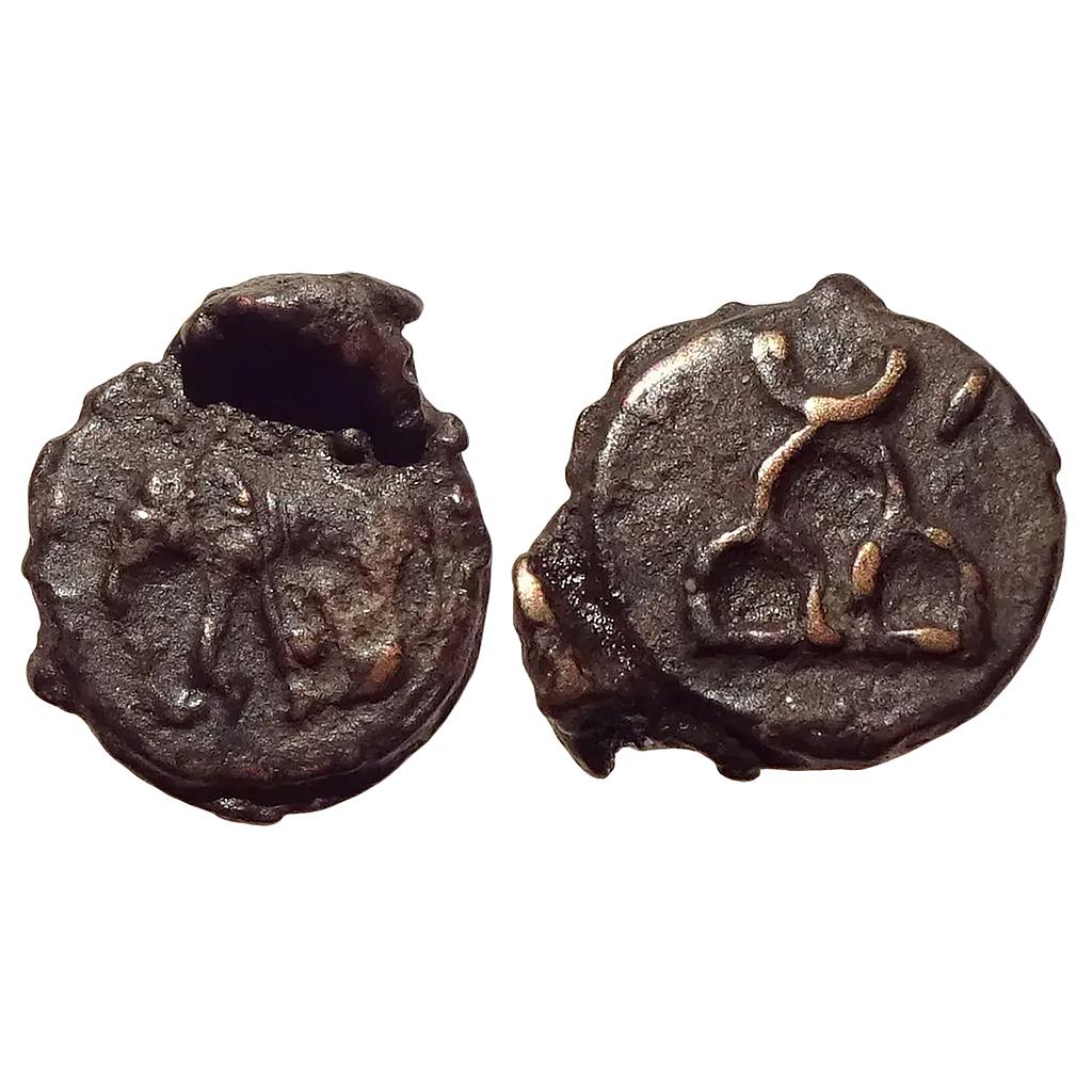 Ancient North India Generally Assigned to Sunga Dynasty Uninscribed Cast Copper Unit