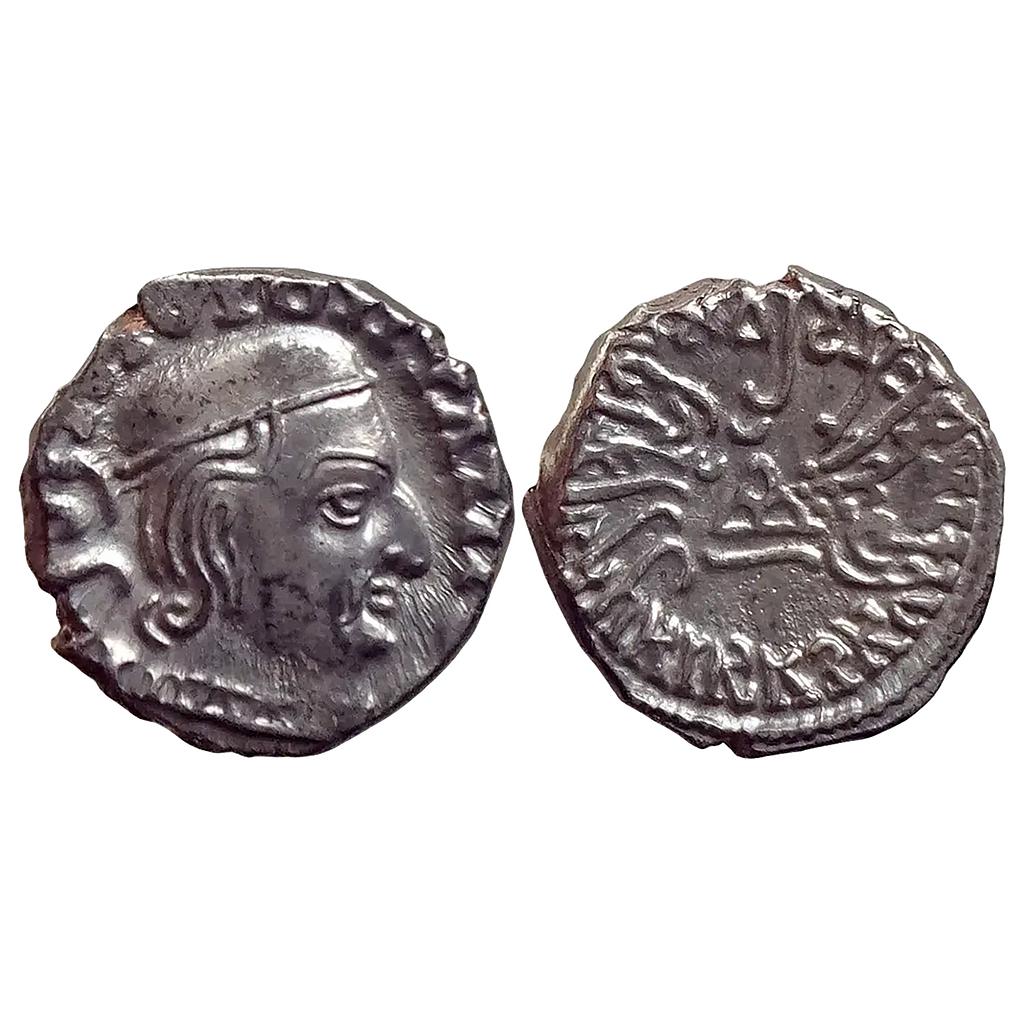 Ancient Western Kshatrapas Kardamaka Dynasty Viradaman as Kshatrapa Silver Drachm