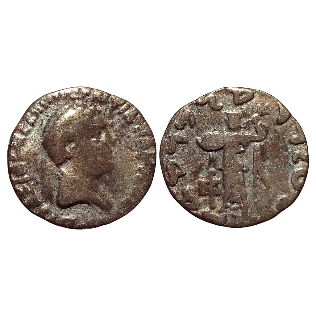 Ancient Indo-Greeks Apollodotus II Silver Indian Drachm