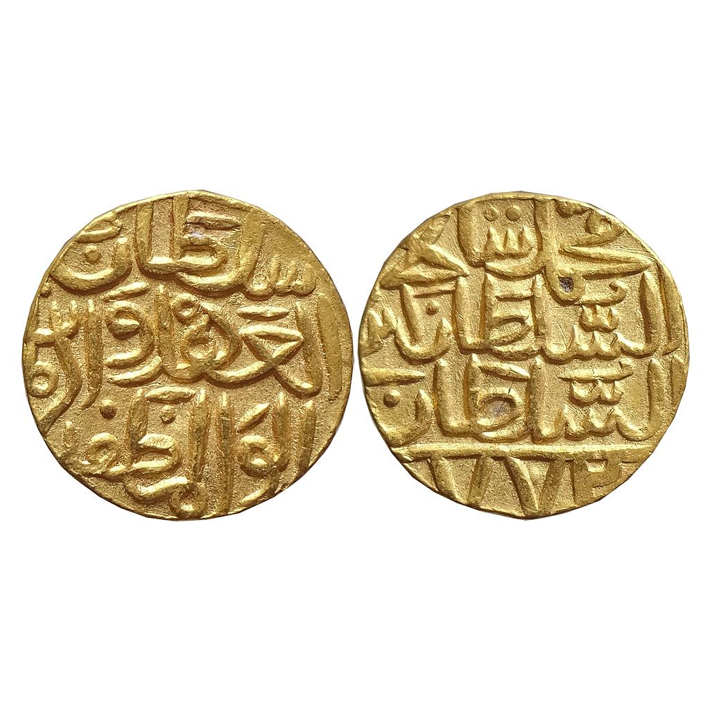 Bahamani Sultan Muhammad Shah I Ahsanabad Mint Gold Tanka