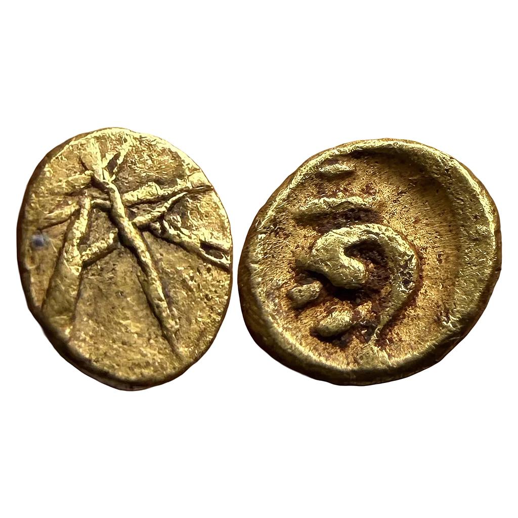 Hindu Medieval Anonymous Gold Fanam