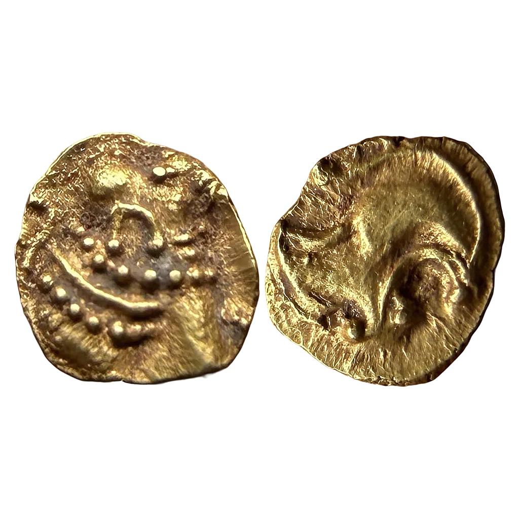 Hindu Medieval Western Gangas Gajapati Gold Fanam
