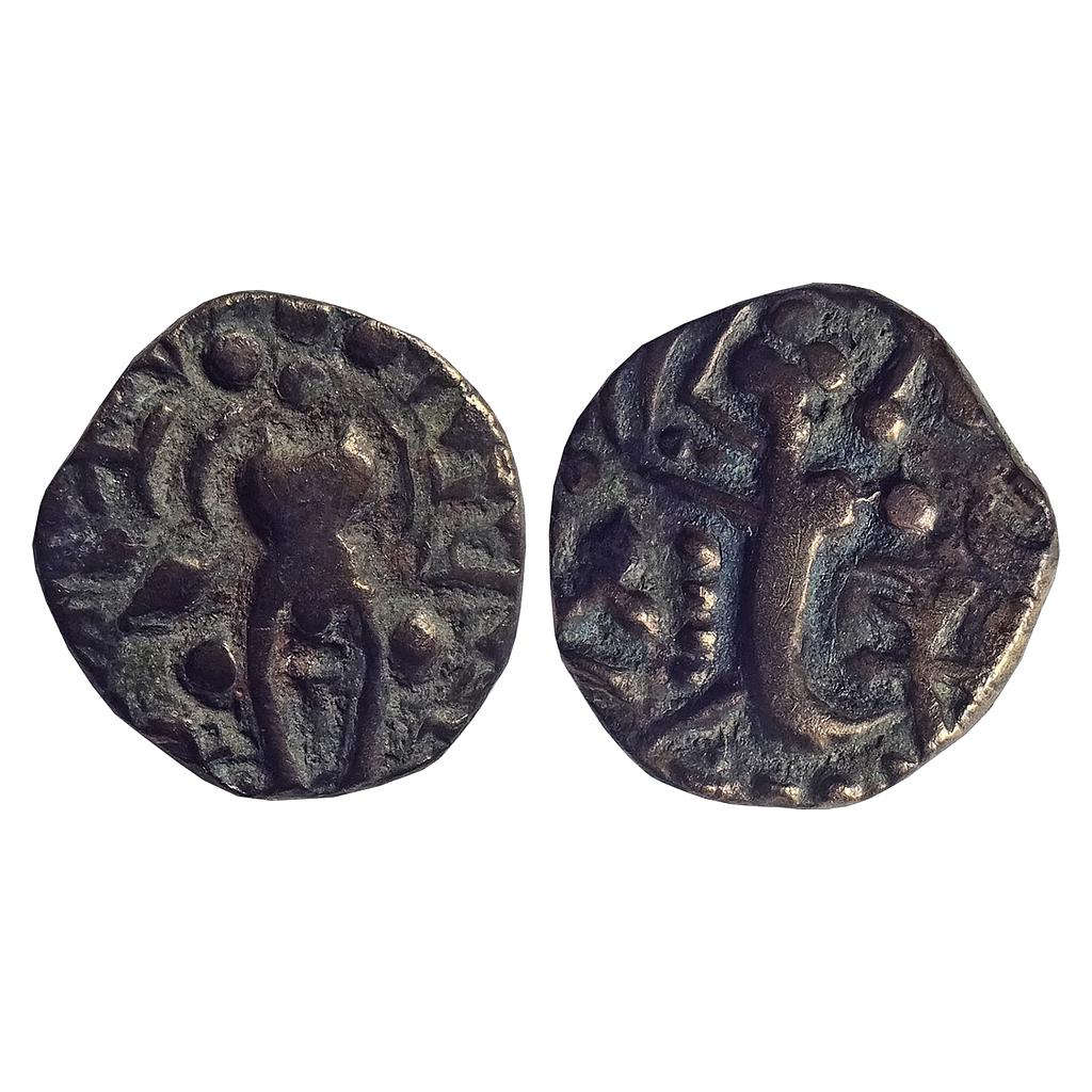 Ancient, Late imitative of Kushan, Karkotakas of Kashmir, Pratapaditya, Base Gold Stater
