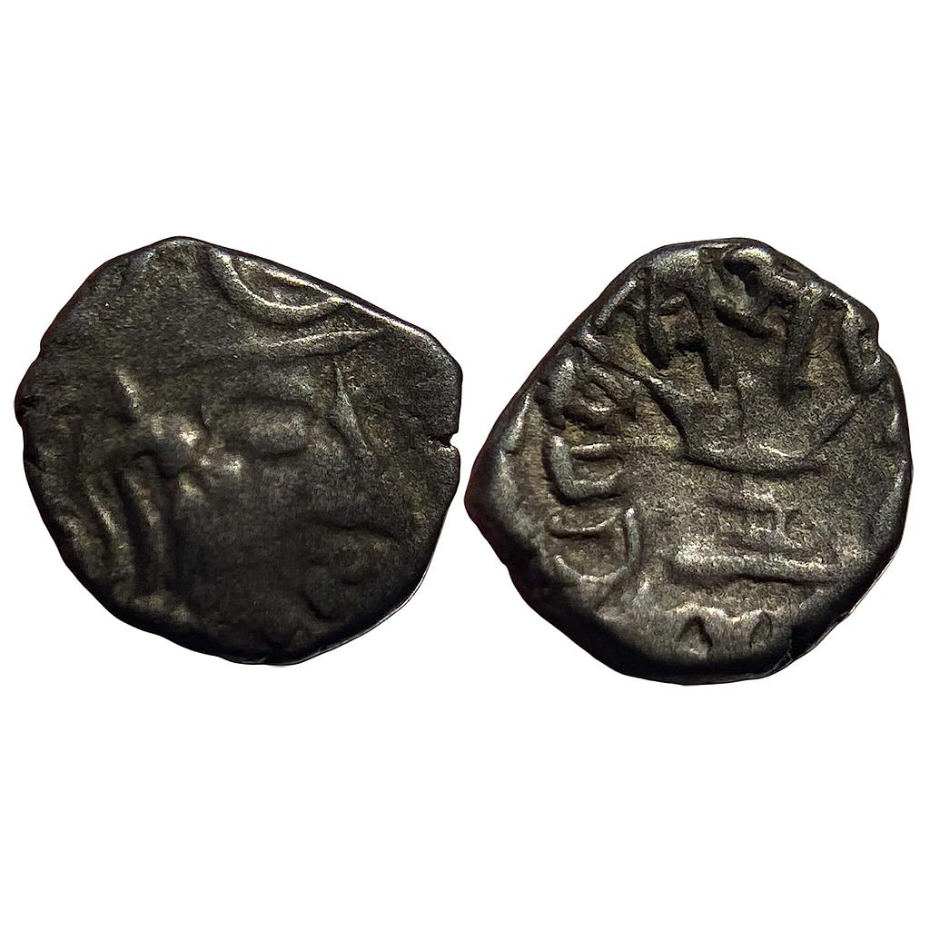 Ancient Gupta Dynasty Skandagupta Silver Dramma