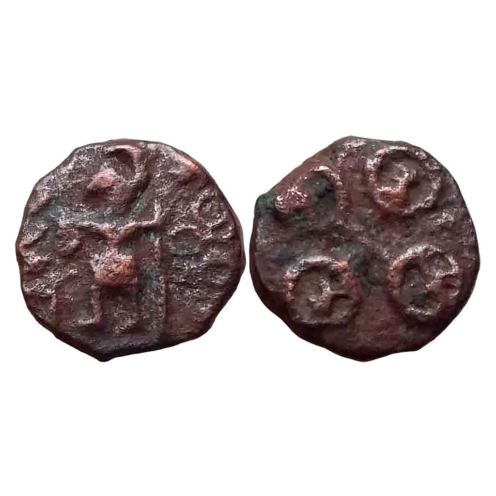 Ancient Ujjain Region Vaishnavite deity Copper Fractional Unit