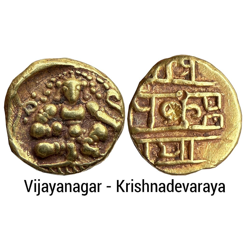 Hindu Medieval Vijayanagar Kingdom Krishnadevaraya Gold Varaha
