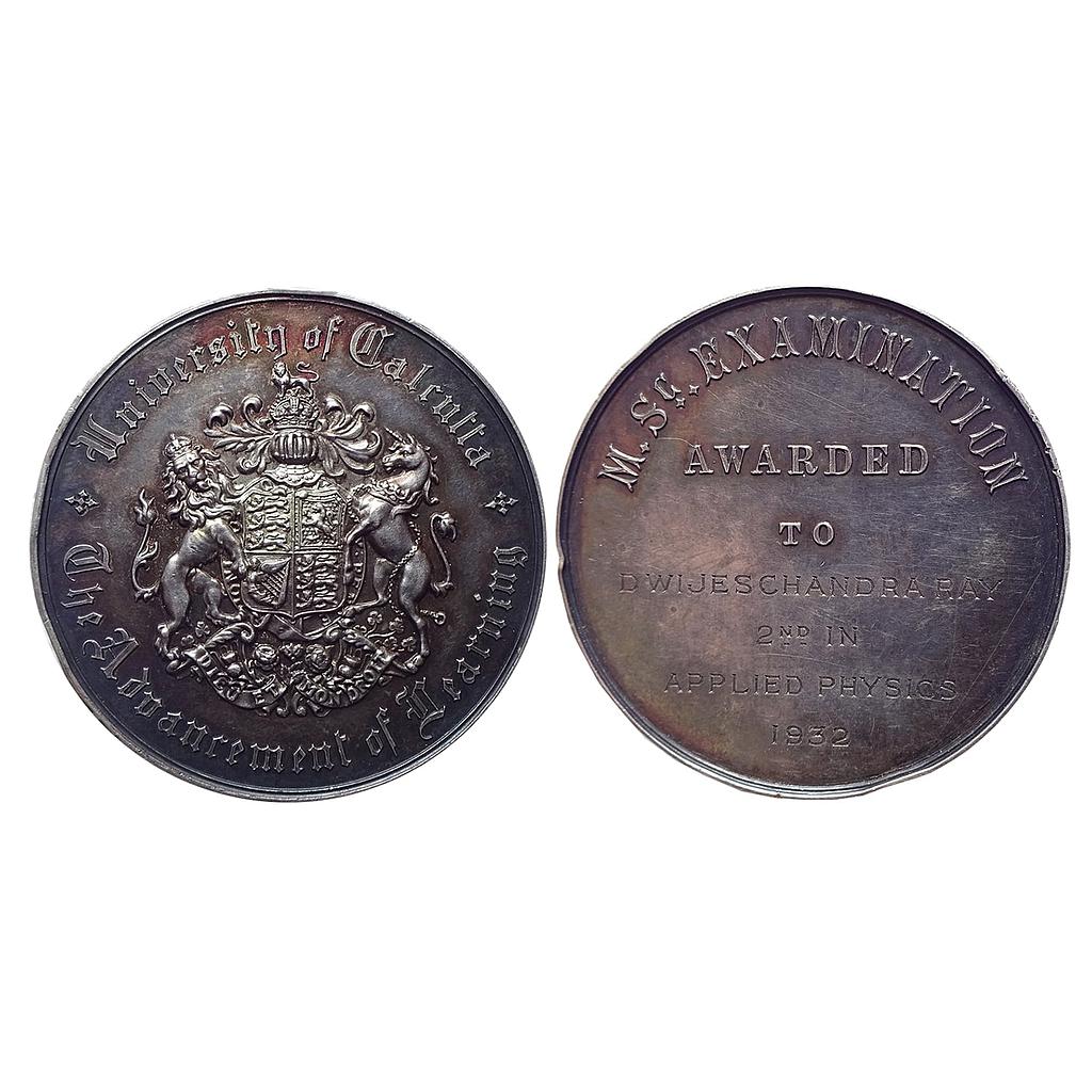 Medals University of Calcutta MSc. Examination Silver Medal