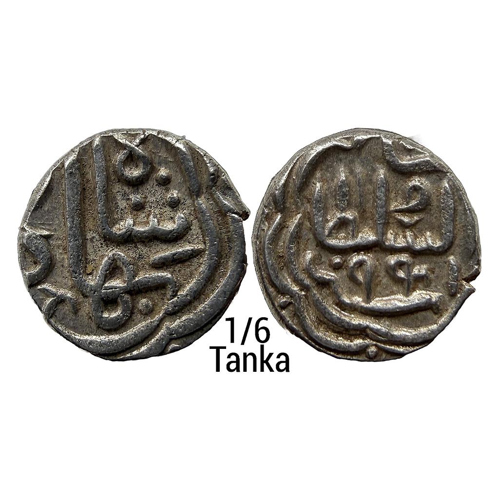 Gujarat Sultan Qutb al-Din Bahadur Shah Silver 1/6 Tanka