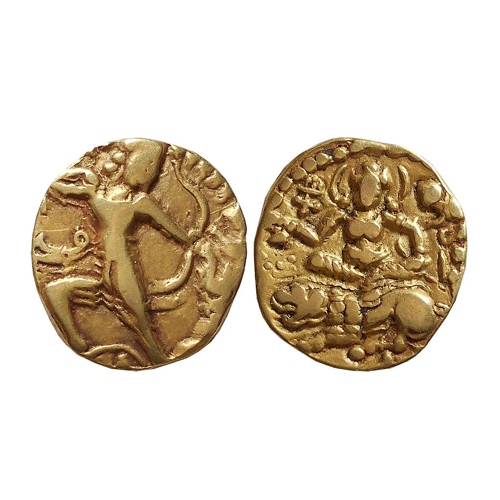 Ancient, Guptas, Chandragupta II, ’Lion-Slayer’ type, Gold Dinar