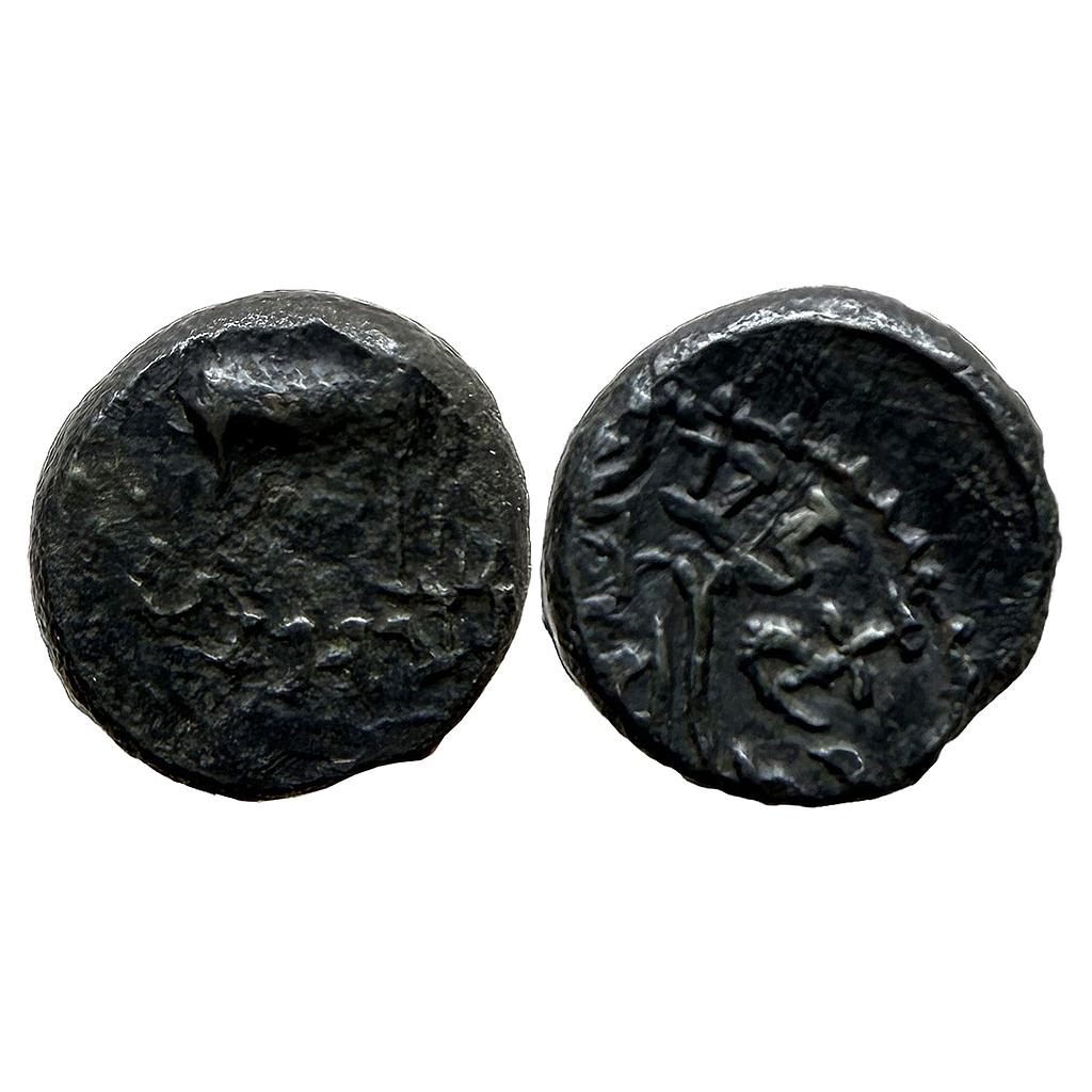 Ancient Western Kshatrapas Kardamaka Dynasty Rudrasimha I Potin Unit