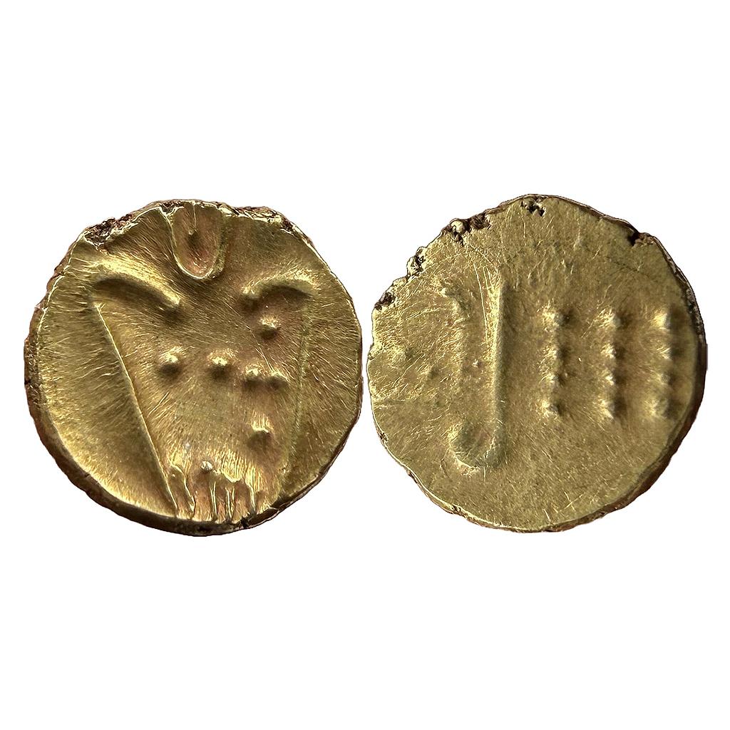 Hindu Medieval South India Kali Fanam Gold Fanam