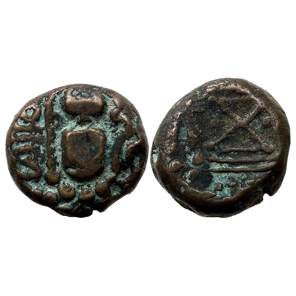 Hindu Medieval Gujarat Gadhiya Series Billon Dramma
