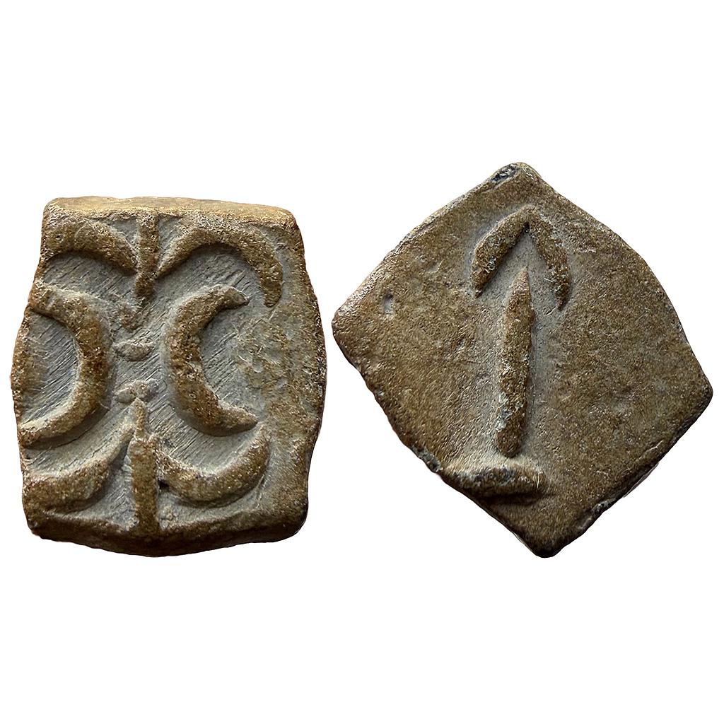 Ancient Western Kshatrapas Kshaharata Family Nahapana Newasa-Paithan type Copper Unit