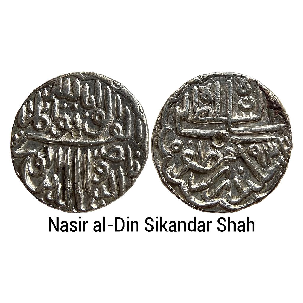 Gujarat Sultan Nasir al-Din Sikandar Shah Silver Tanka