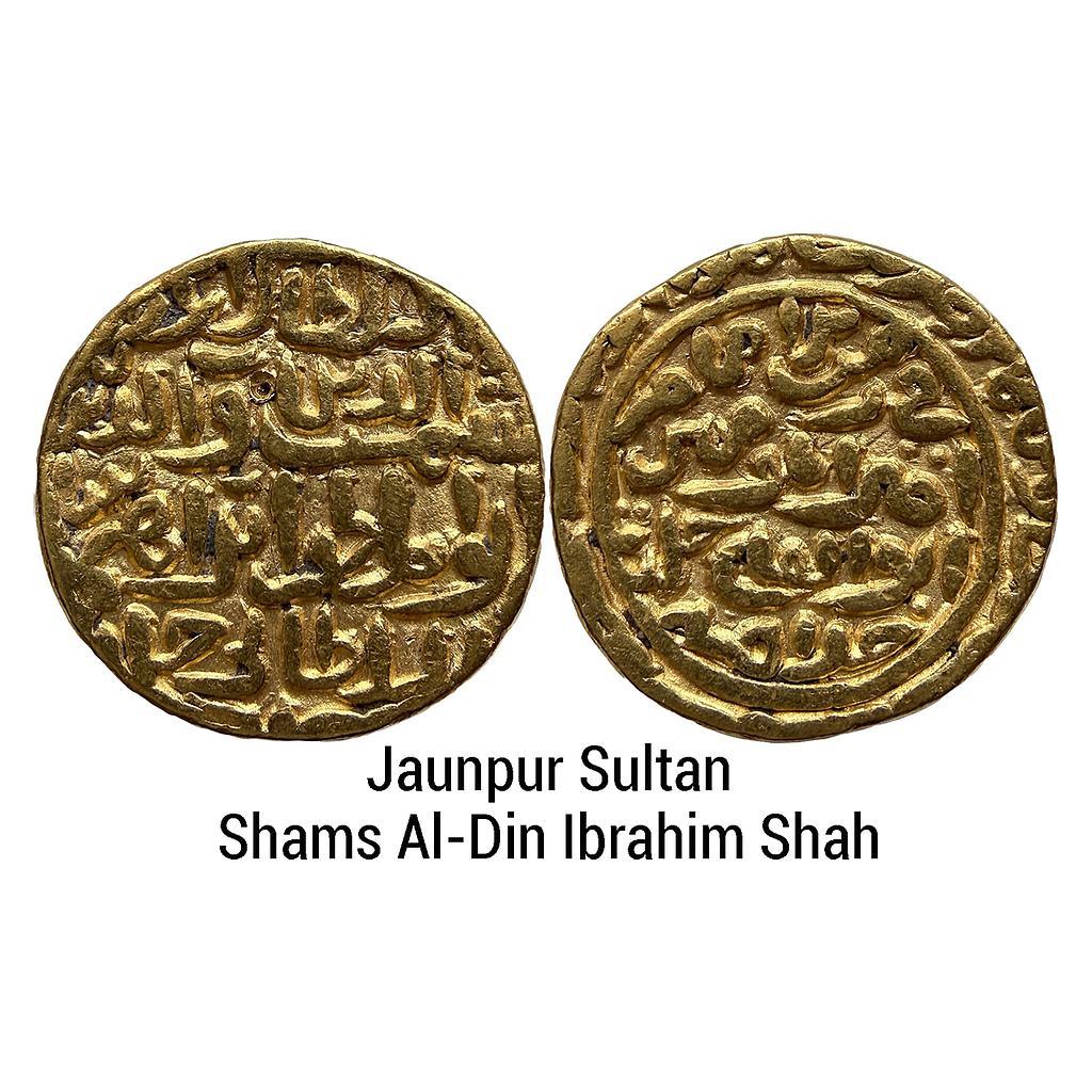 Jaunpur Sultan Shams Al-Din Ibrahim Shah Gold Tanka