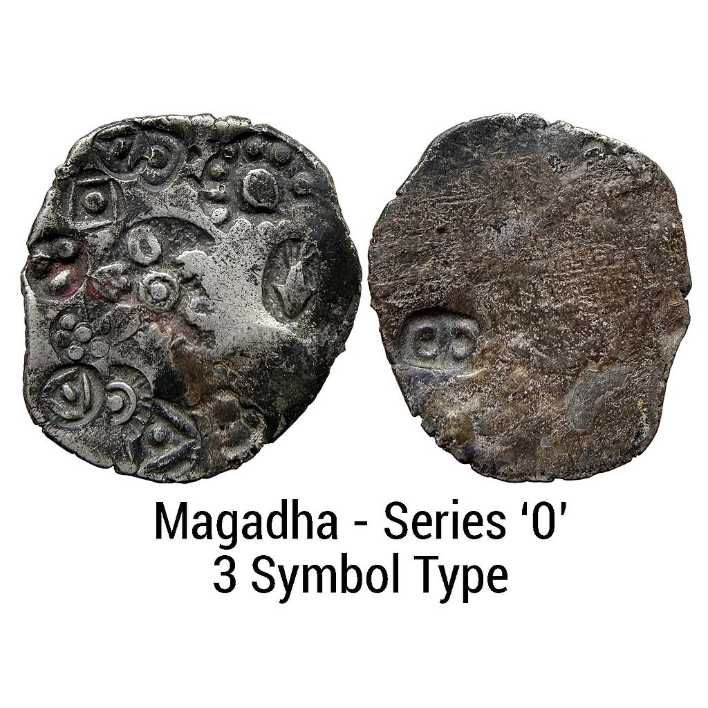 Ancient Magadha Mahajanapada Punch Marked Coinage Lower Middle Ganga Valley Series 0 Type 08 Silver Unit