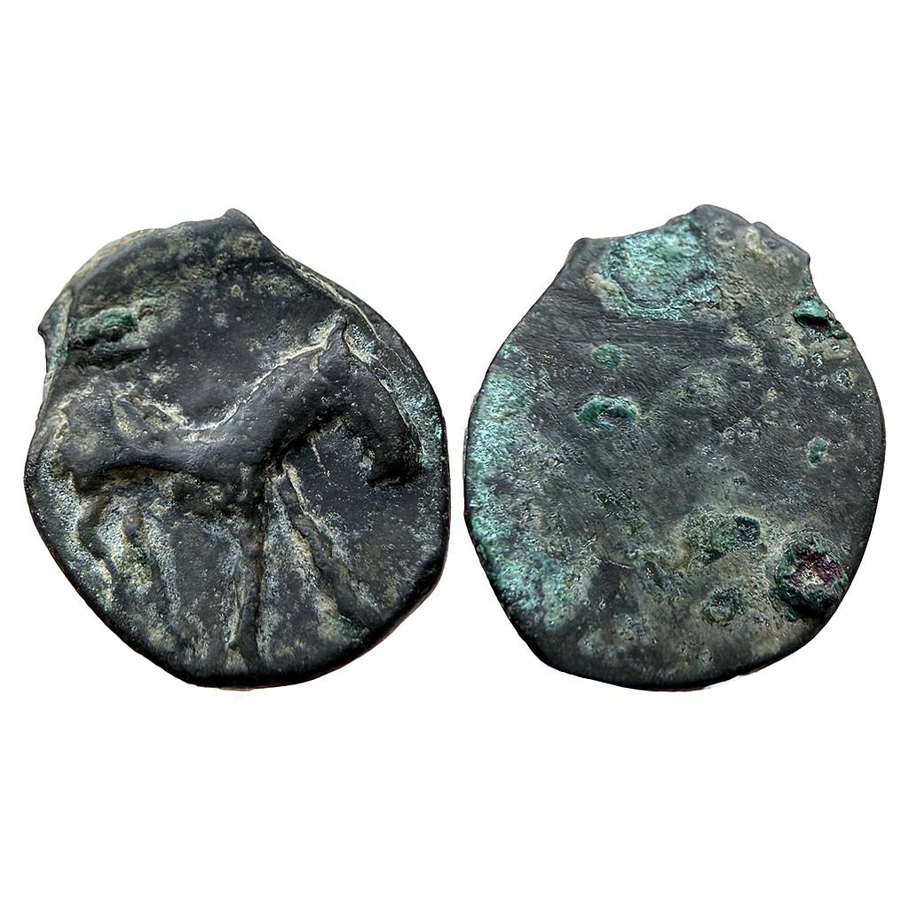 Hindu Medieval Rashtrakutas Newase-Paithan Region Copper Unit