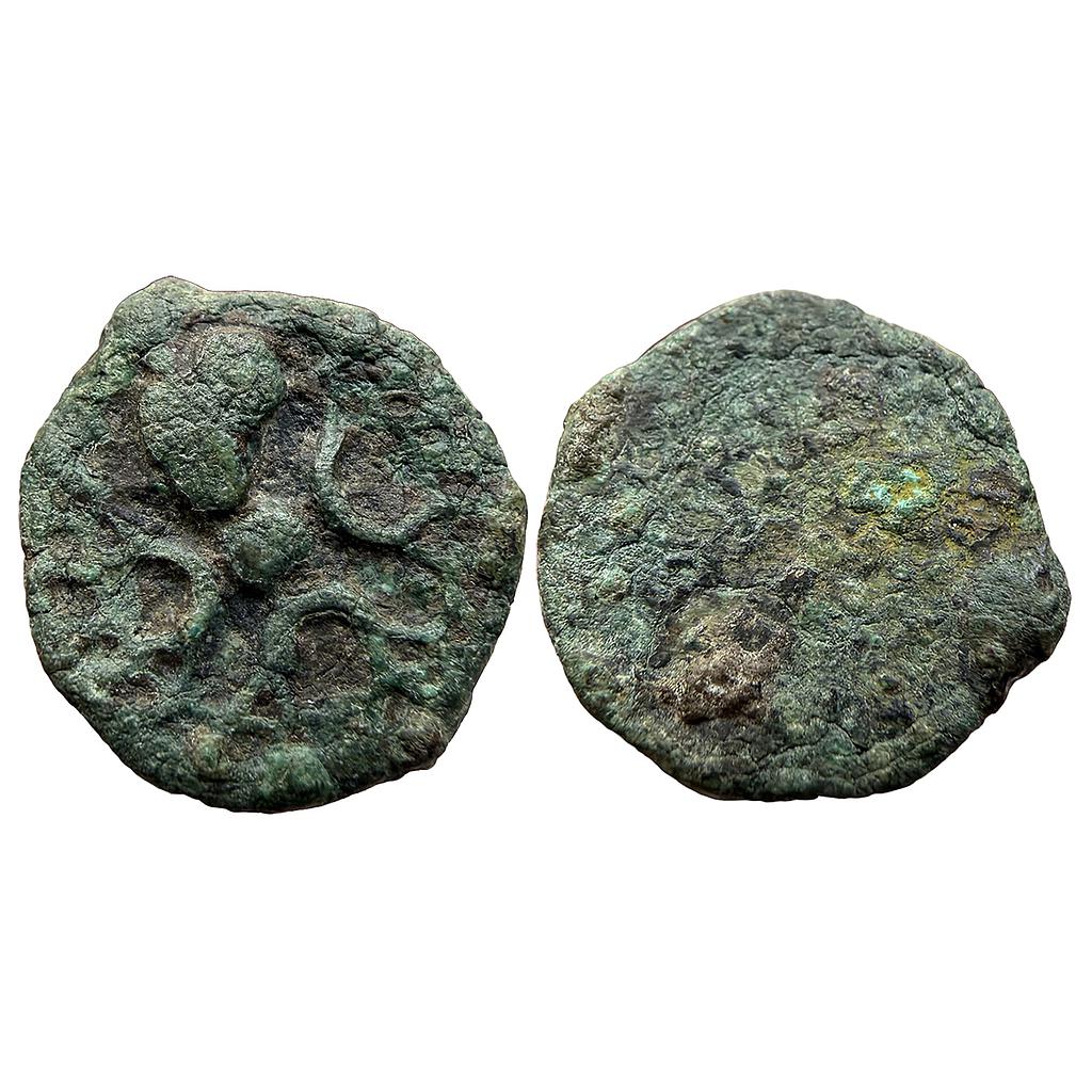 Ancient Panchala Early Anepigraphic Series Copper Unit