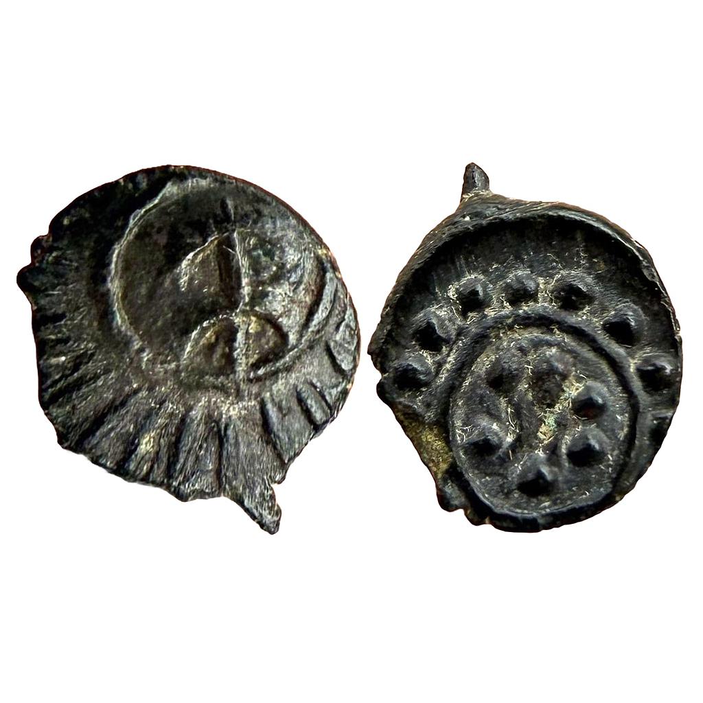 Ancient Eastern Chalukyas of Vengi Copper Alloy Fractional Unit