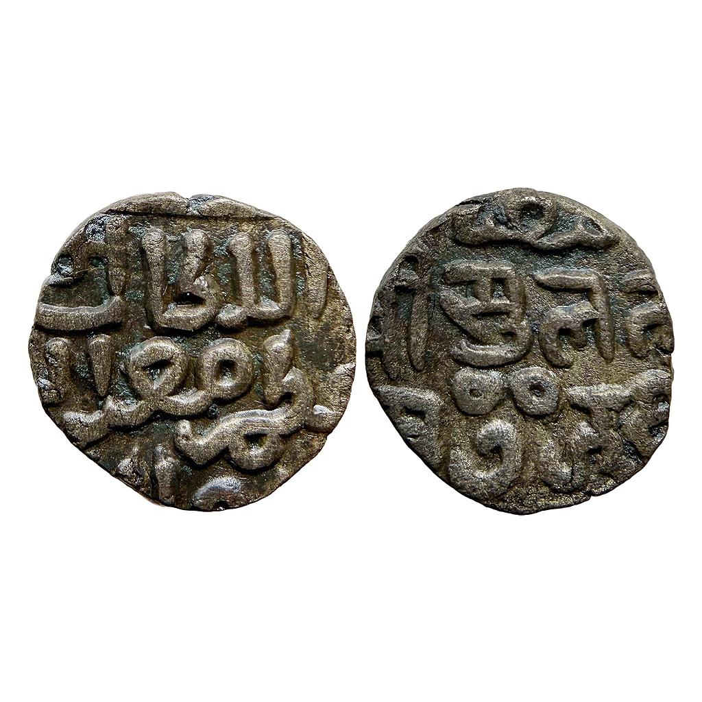 Delhi Sultan Muizz al-Din Kaiqubad Hazrat Dehli Mint Billon Three Gani