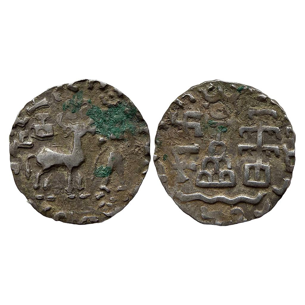 Ancient Kunindas Tribal Republic Amoghabhuti Silver Dramma