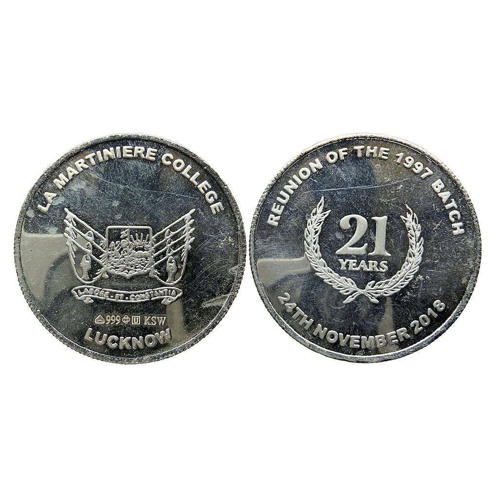 LA Martiniere College Lucknow 21 Years Reunion of the 1997 Batch Silver Token