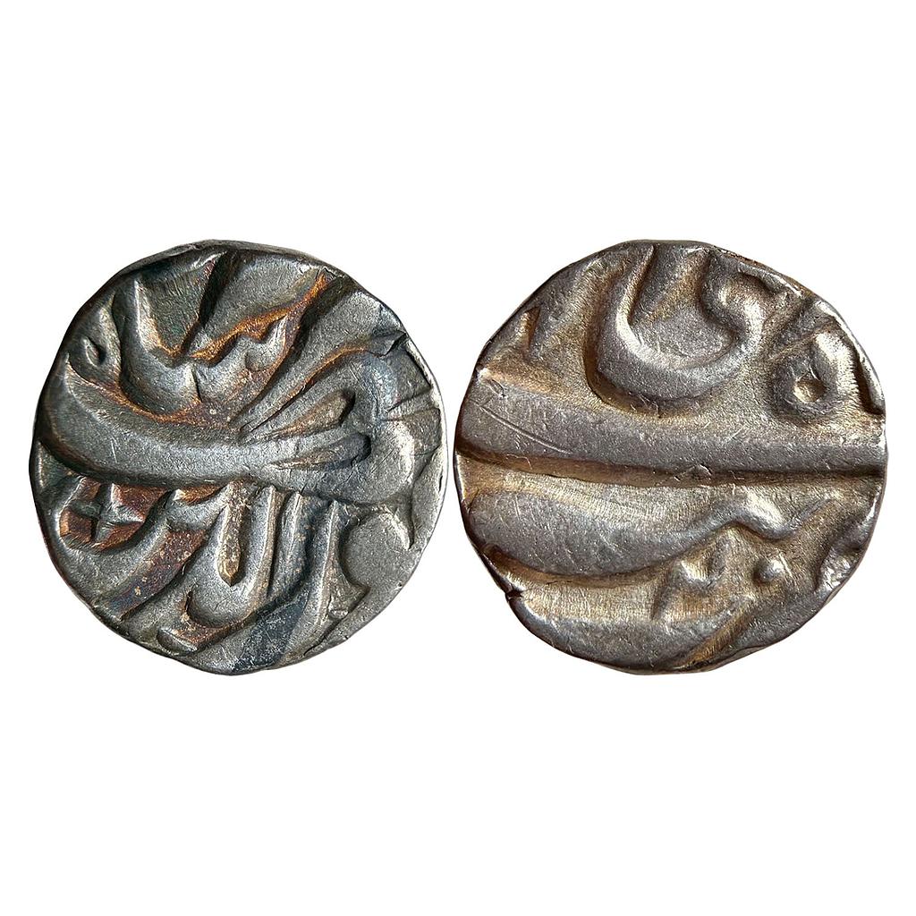 Mughal Jahangir Tatta Mint Ilahi Month Di Capricon Silver Rupee